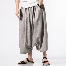 쟈스민 와이드 슬랙스 힙합 남자 치마바지 S0011