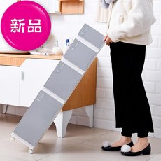 피씨영 주방 키친 보관케이스대 화장실 옆 A라인 봉함 좁다 재봉 서랍 양식 캐비닛, 1개 810 ：베이지 색깔