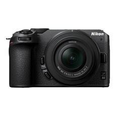 니콘 미러리스 일안 Z30 16-50 VR 렌즈 킷 Z마운트 APS-C 동영상 Vlog 손떨림 보정 Nikon 블랙