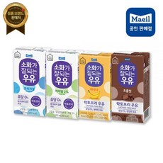매일유업 소화가 잘되는 우유190ml 혼합구성 각6팩 오리지널 저지방 바나나 초코 (총24팩) [원산지:원산지 표기 의무대상 아님], 190ml