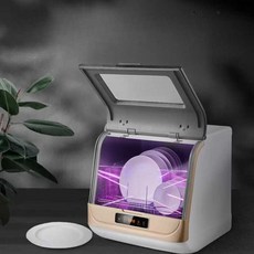 가정용 식기세척기 카운터탑 미니 무타공 식세기, 8인용 가변주파수대형모터고온세척+잔열건조+소독