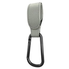 PU 가죽 가방 유모차 후크 360 도 회전 카트 정리함 유모차 후크 액세서리, [02] gray 1pcs