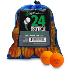 로스트볼 가성비골프공 골프공 타이틀리스트 Velocity Tru Feel Mint 5A 매트컬러 24 48, Velocity Matte Orange 24 balls, Orange - 타이틀리스트컬러볼