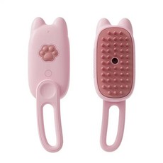 애완 동물 전기 스팀 브러시 고양이 강아지 청소 스프레이 마사지, 1개