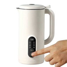 소형두유기 불림없는 제조 두유메이커 죽만들기, 흰색 800ml 12날