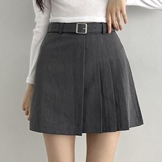 [당일출고] 수엠W 심플 클래식 A라인 밴딩 S230 버닝롱스커트 상품 이미지