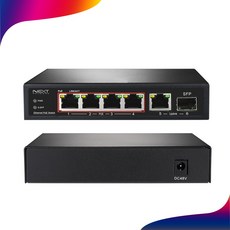 이지넷유비쿼터스 NEXT POE7006SFP-TP 스위칭허브 4포트 10/100/1000M 65W지원