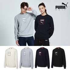 푸마 골프 [PUMA] NEW 푸마골프 남여공용 스퀘어로고 맨투맨 4컬러 택1