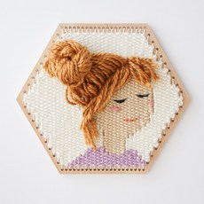 손뜨개 세트 벽걸이 장식 DIY 태피스트리 핸드 위빙, AB_재료 패키지