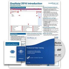 TECHUCOMP DELUX 동영상 교육 튜토리얼 for Microsoft OneNote 2016 레슨 PDF 사용 설명서 빠른 참조 가이드 테스트 수료증, TECHUCOMP DELUX 동영상 교육 튜토리얼 fo
