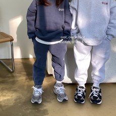 엠오엠_아워KC 백로고조거SET S~JL아기실내복 가을실내복 유아실내복 유아동복 아기내의 아기바디슈트 아기슈트 신생아슈트