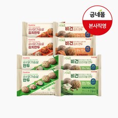 굽네 닭가슴살 만두 4종 혼합 12팩, 12개, 180g