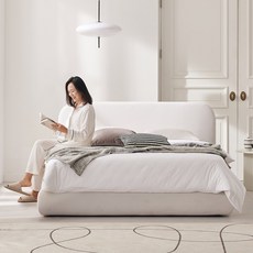 상일리베가구 아르 이지클린 패브릭 침대 프레임 SS, 라이트그레이