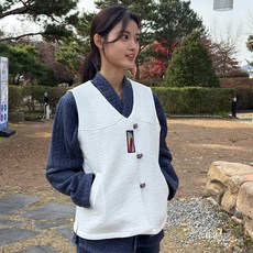 생활한복MZ언니 겨울 여자 누빔 조각 조끼 생활한복 개량한복 법복 절복