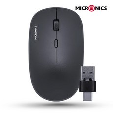 마이크로닉스 MANIC E5S C-TYPE 멀티리시버 무소음 무선 마우스, 옵션없음, 옵션없음