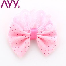 AYY 헤어액세서리 플라워 DIY 핸드메이드 악세사리 재료 손수 쓴 꽃 퀼트 슈즈 유니폼 반다나 헤어밴드 터번 머리핀, 초록색 한 송이