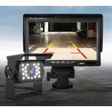 화물차 후방카메라 트랙터 트럭 고화질 12v 24v HD, 7인치+정사각형8광카메라+10m