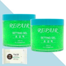리페어 셋팅 젤(초강력) 260ml 2개(+하늘선물 물티슈 10매), 2개