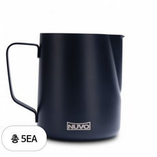누보 테프론 스팀피쳐 600ml, 블랙, 5개