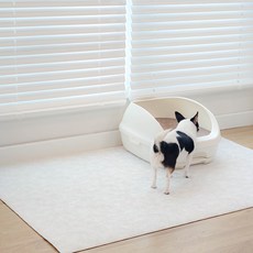 윈썸매트 고양이 스크래쳐 매트 스몰러그 100x140 층간소음 방지 우다다 매트, 1개, 페르시안 화이트