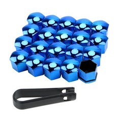 자동차 휠 너트 캡 보호 커버 17mm 좌석 Leon 1 2 3 MK3 FR 코르도바 이비자 아로사 알함브라 알테아 엑소, 01 파란