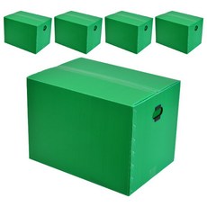 네오비 이사박스 4호(550 x 400 x 300 mm), 녹색, 5개
