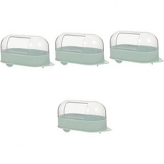 BESPORTBLE 햄스터 화장실모래 4pcs 화장실 투명 친칠라 욕조 집 은신처 액세서리 고슴도치 욕실 침대 작은 애완동물 변기 복근 Q1624726, 20x19x11cmx4pcs, As Shownx4pcs, 4개