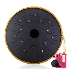 점품 15음 13음색 초보자 정품 스톤 텅 드럼 Handpan, [동제14음] 스크럽블랙