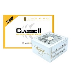 마이크로닉스 CLASSIC II GD 750W 80PLUS 230V EU Gold 풀모듈러 화이트 파워서플라이