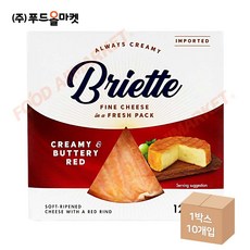 [메가마트]브리에뜨 크리미 엔 버터리 레드 치즈 125g, 1개