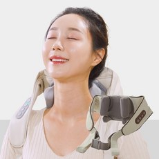 제이슨 4D 주무름 목 어깨 마사지기 무선 진동 휴대용 온열 C타입충전 색상랜덤발송
