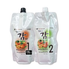 젤존 감 트리트먼트 칼라 크림 1제500g + 2제500g 무암모니아 무PPD 흰머리 새치, 1N(흑색), 1개