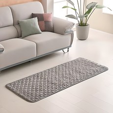 GOMPYO 無電磁波安全電熱毯 灰色, 迷你單人（67.5 x 180 厘米）