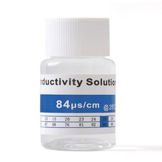 전도율 염분 보정 용액 완충 보정 용액 고정밀 측정 25ml PH 버퍼 12.88 MScm, 84us cm, 1개, 5.84us cm