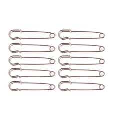 10개/세트 실버톤 안전핀 대강력 헤비듀티 피닝소견 DIY 재봉틀 의류공예 재봉틀, 50, 10개