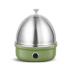 가정용 미니 전기 계란 찜기 보일러 스테인레스 스틸 자동 멀티 쿠커 커스터드 스팀 220V, green, EU, 1개