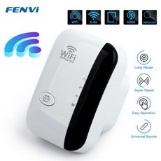 증폭기 와이파이확장기 FENVI 300Mbps 무선 중계기 원격 익스텐더 WiFi 앰프 80211N 부스터 반복 Wi Fi Reapter