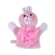 만화 목욕 장갑 부드러운 샤워 메쉬 볼 귀여운 어린이 양면 각질 제거 스크러버 목욕 타올 스폰지 욕실 1 개, 없음, 1개