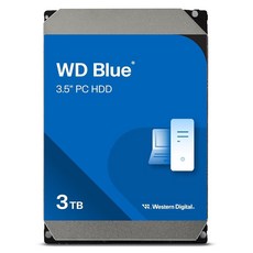 Western Digital 8TB WD 블루 PC 내장 하드 드라이브 HDD 5640RPM SATA 6Gb/s 256MB 캐시 3.5인치 WD80EAAZ, 3TB - wd80eaaz,8tb