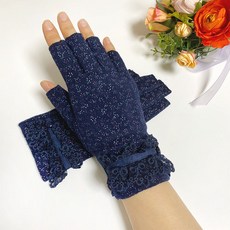 여자꽃레이스반장갑
