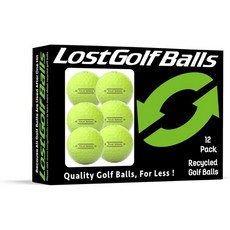 투어 스피드 옐로우 골프공 12팩 - 민트 퀄리티 중고 골프공 by Lostgolfballs.com - 투어스피드