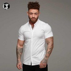 해외남성 셔츠 오픈카라 루즈핏 캐주얼 반팔 남방