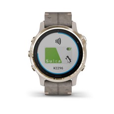 가민 fenix 6S Sapphire Tundra Light Gold Leather band 골드 소 010-02159-8M