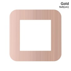 커버 콘센트 간단한 방진 더러움 타입 데코레이션 보호 방지 홈 버클 1 스위치 벽 비접착 스티커, gold-9x9cm, 1개