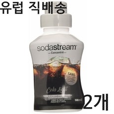 Sodastream 소다스트림 소다스트림 농축시럽 콜라 라이트 500ml Concentrate Syrup Cola Light 500ml 2병, 단일상품