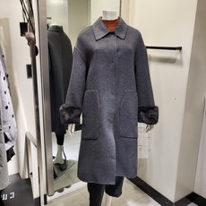 프렌치캣레드퍼장식코트q85dbc040