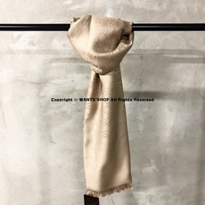 구찌 울 실크 머플러 387563 베이지