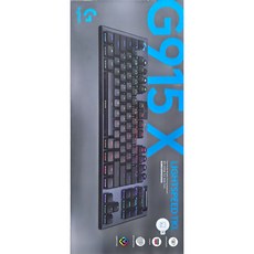 로지텍 G G915 X TKL LIGHTSPEED 키보드, 블랙, 920-012752, 적축