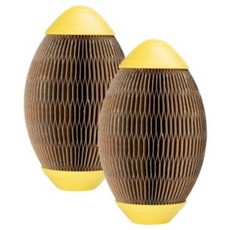 펫츠몬 캐치캐치 캣닢 스크래처볼 고양이 장난감 타원형, 혼합색상, 2개