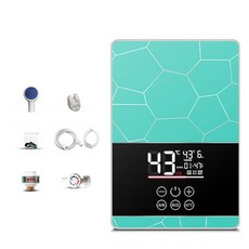 가정용 DMWD 6000W 인스턴트 전기 온수기 작은 3 초 속도 열 샤워 탱크없는 욕실 목욕 기계, 03 Green_01 CHINA